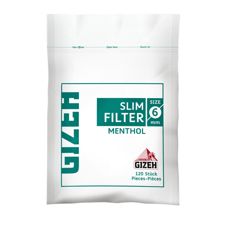 Gizeh Filtros Slim Menthol