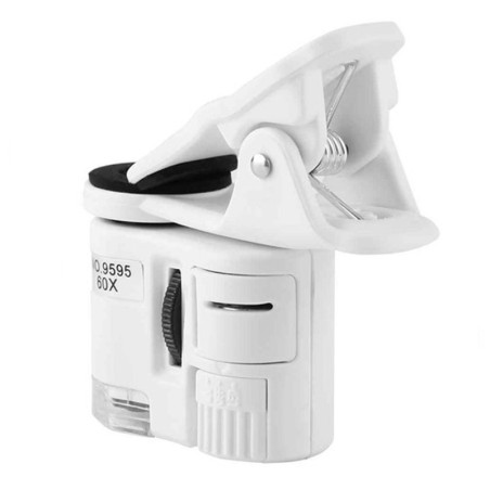 Lupa Microscopio c/ Pinza y Luz TL37