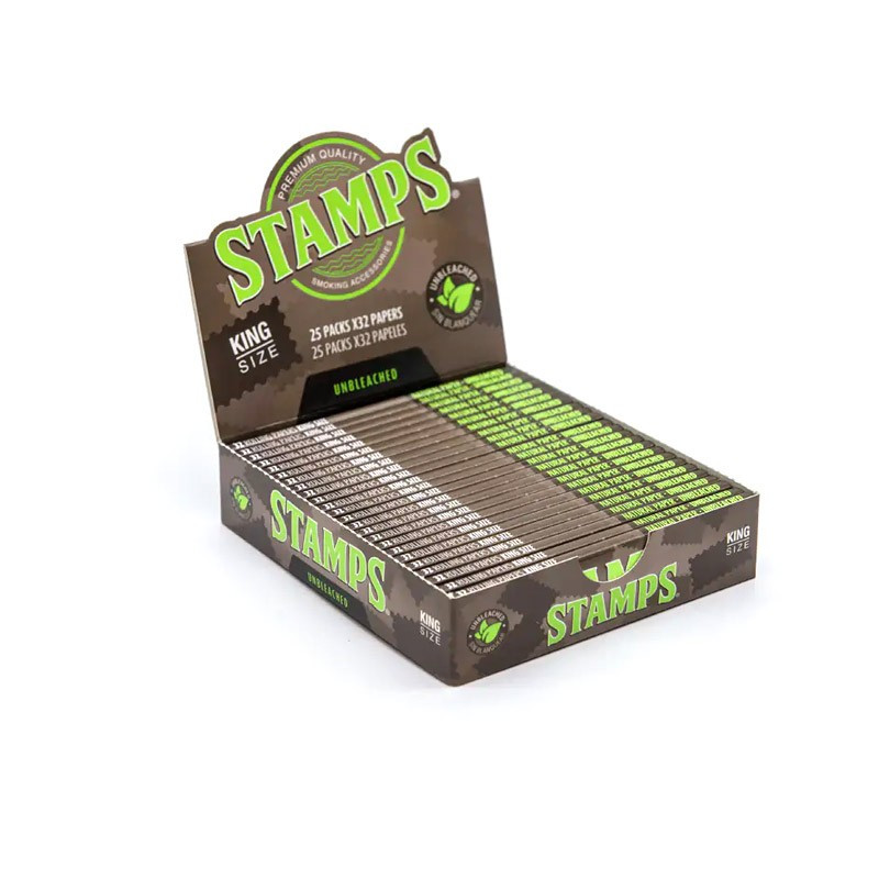 Stamps King Size Unbleached Papeles