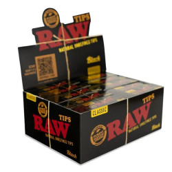 Raw Tips Carton Black