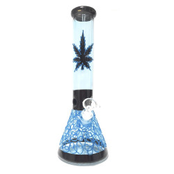 Bong de Vidrio Azul Canabis GDE BNG 052C