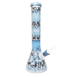 Bong de Vidrio Calavera Azul  GDE BNG 075
