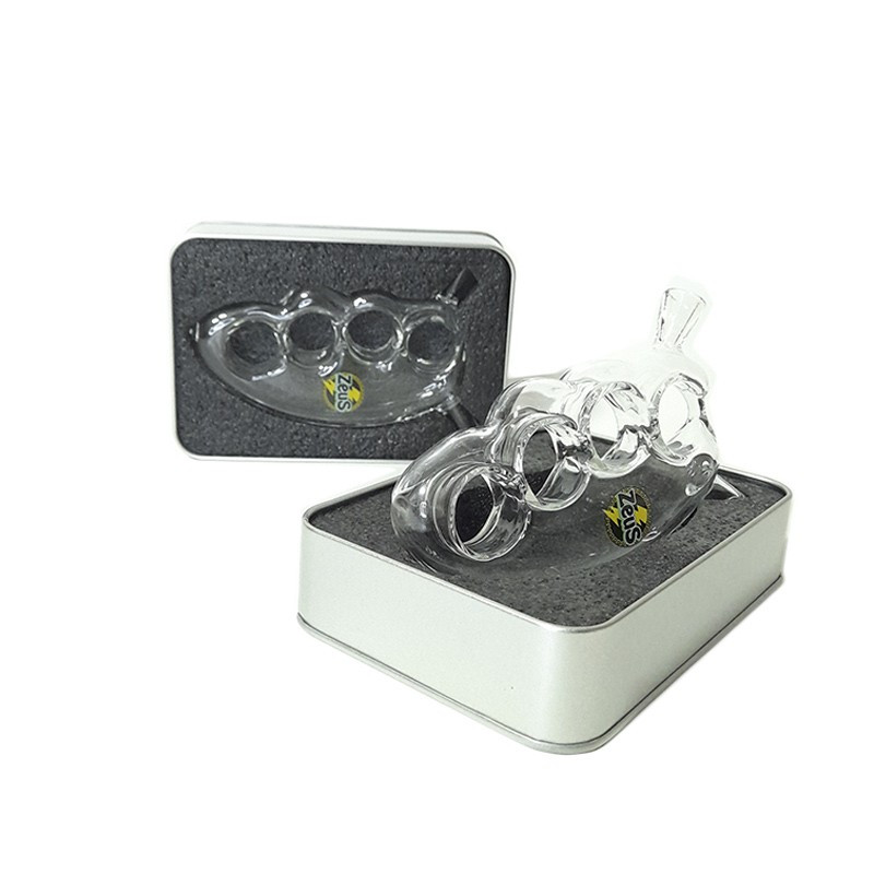 Pipa de Agua Manopla Vidrio Con Lata