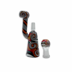 Bong Pirex  Para Wax Mini Con Clavo Psyco