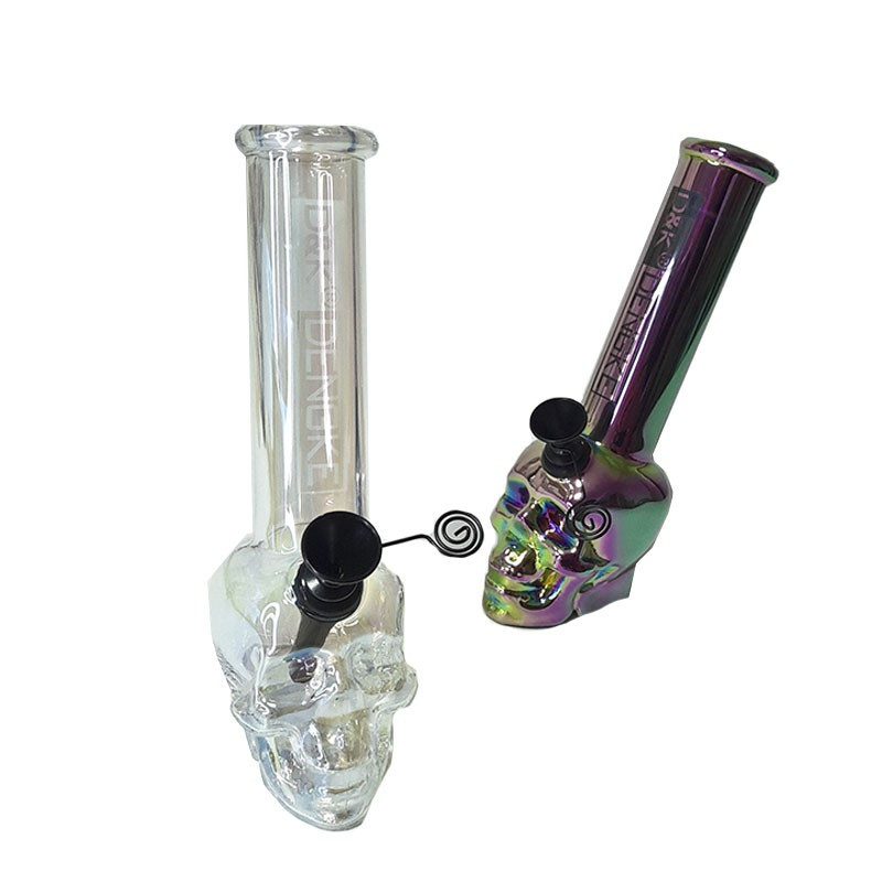 Bong Vidrio Calavera Cromado DK 6522-A