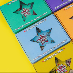 Lion Rolling Circus Glass Bandeja Mini