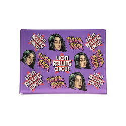 Lion Rolling Circus Glass Bandeja Mini