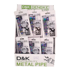 Pipa Vidrio Calavera Cromada DK 8182