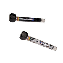 Pipa Vidrio Dibujo Calavera PVD 016