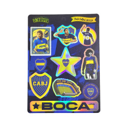 Plancha Stickers Vinilo Tornasolado Boca