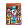 Plancha Stickers Vinilo Tornasolado River