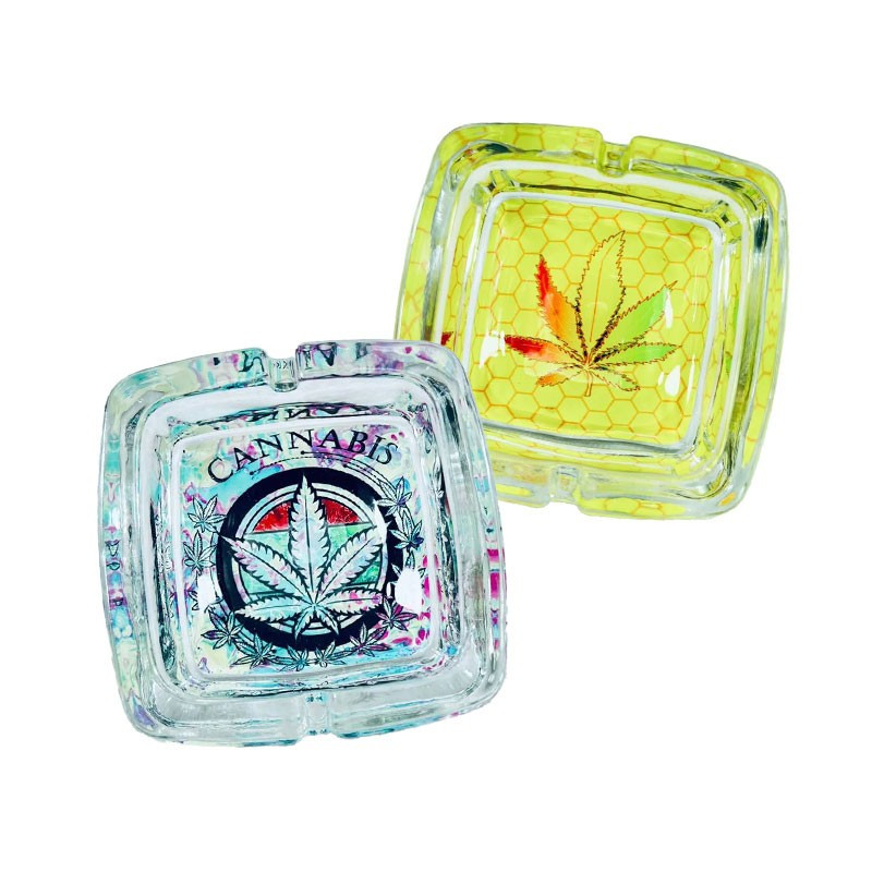 Cenicero De Vidrio Glow In The Dark ATSQ