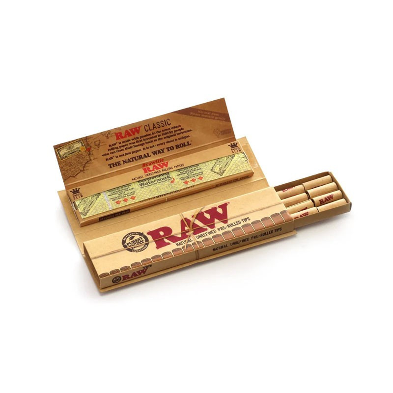 Raw Connoisseur 1 1/4 + Pre Rolled Tips