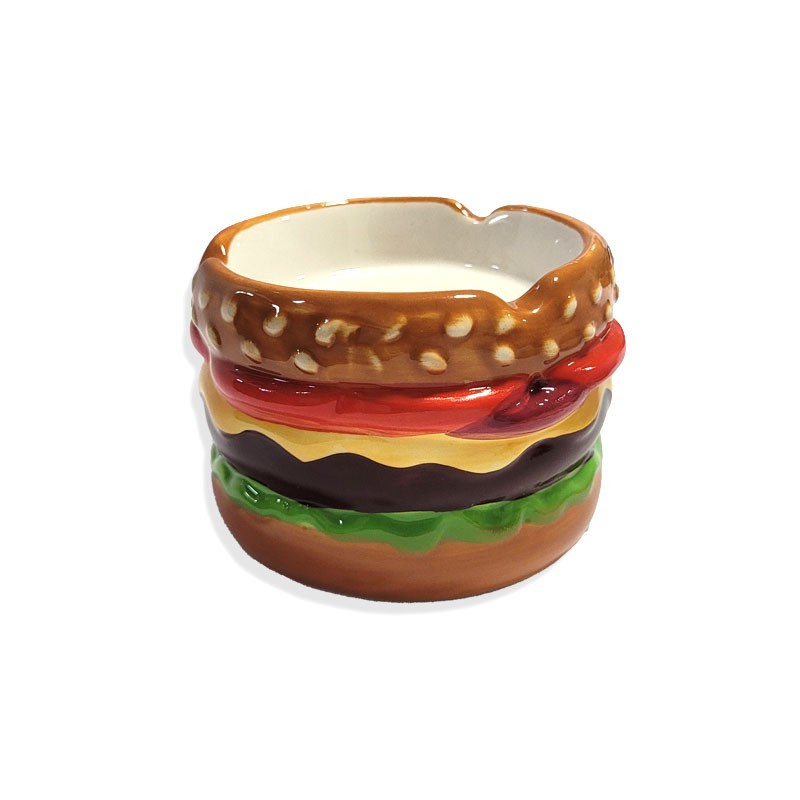 Cenicero Ceramica Hamburguesa