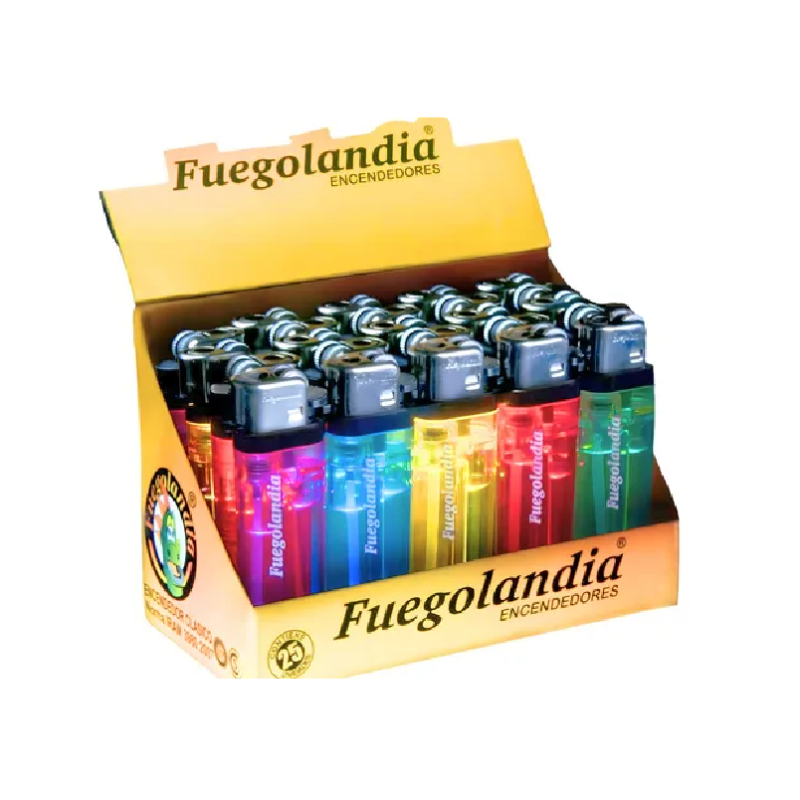 Fuegolandia Encendedor Transparente x25