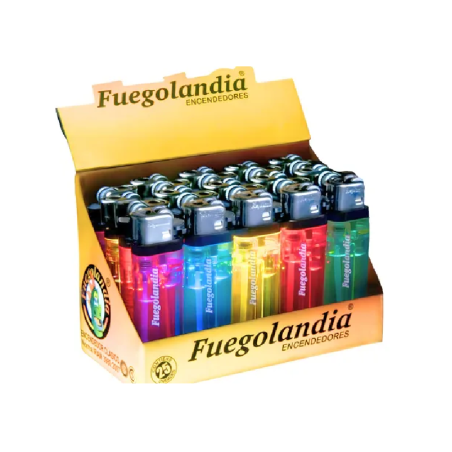 Fuegolandia Encendedor Transparente x25